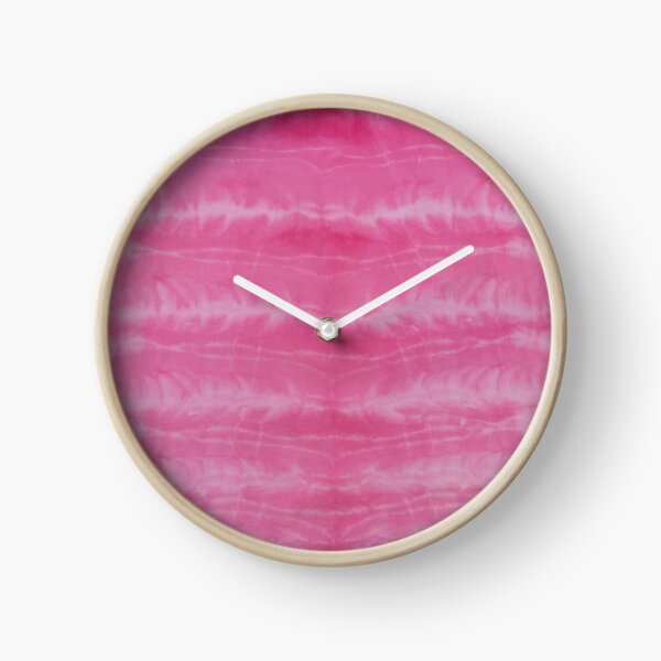 SKU557 Shibori Style - Fuschia 3 Clock