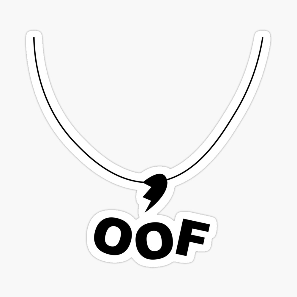 Oof Broken Heart Necklace Black White Iphone Case Cover By Rainbowdreamer Redbubble - white top chains white bag black pants roblox