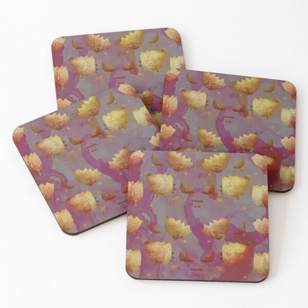 Item preview, Gold flowers designed and sold by artbyjosesarang.
