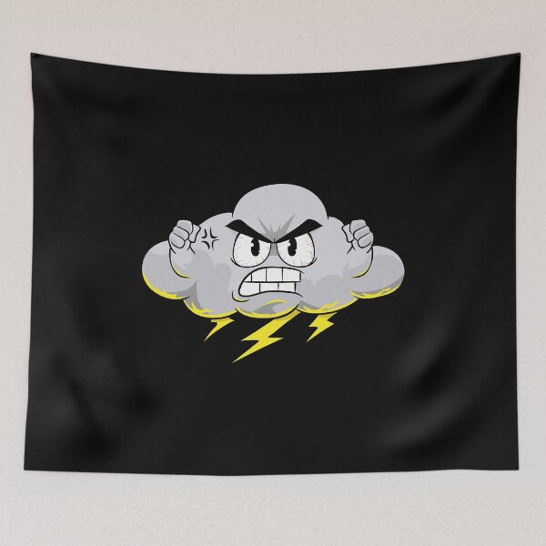 Item preview, Angry Cloud with Lightning Thunderstorm Weather designed and sold by perfectpresents.