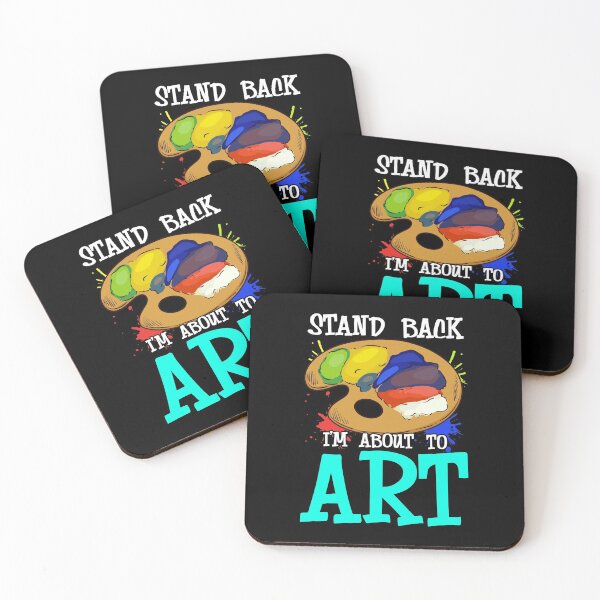 Item preview, Stand Back I'm About To Art Funny Artist Pun designed and sold by perfectpresents.