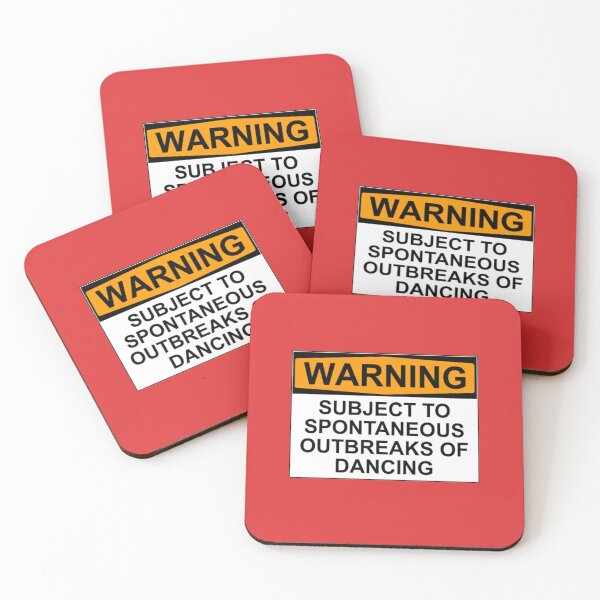 Item preview, WARNING : SUBJECT TO SPONTANEOUS OUTBREAKS OF DANCING designed and sold by Rob Price.