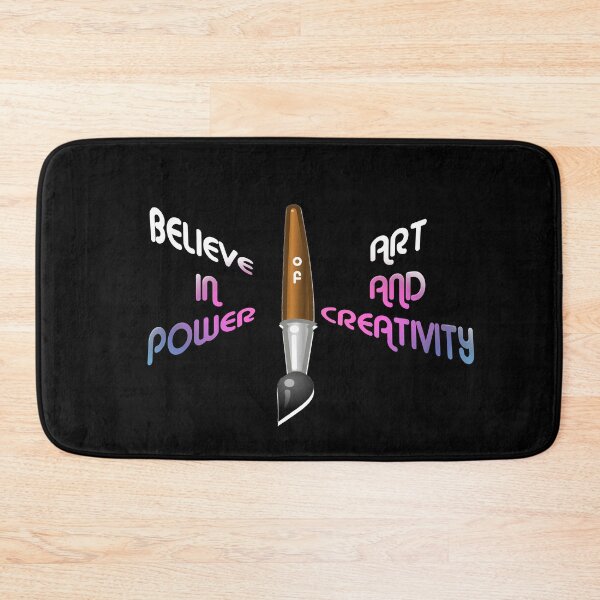 Item preview, Power of Art and Creativity, Black background designed and sold by Mira Tasich.