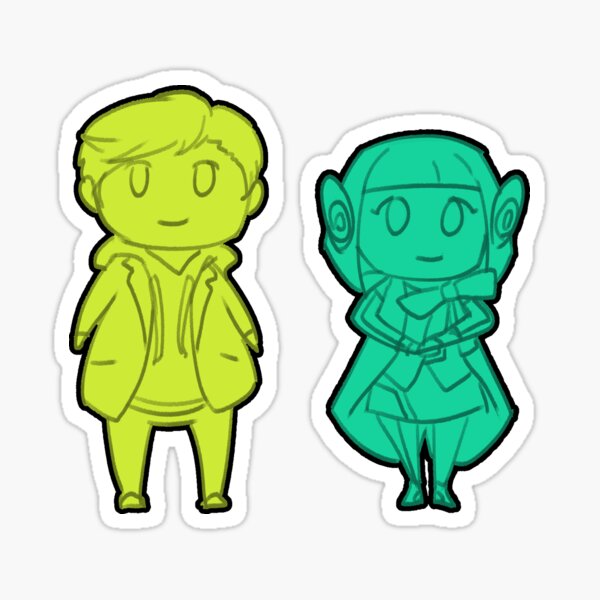 Aruto & Izu Zero-One Chibi Stickers Sticker