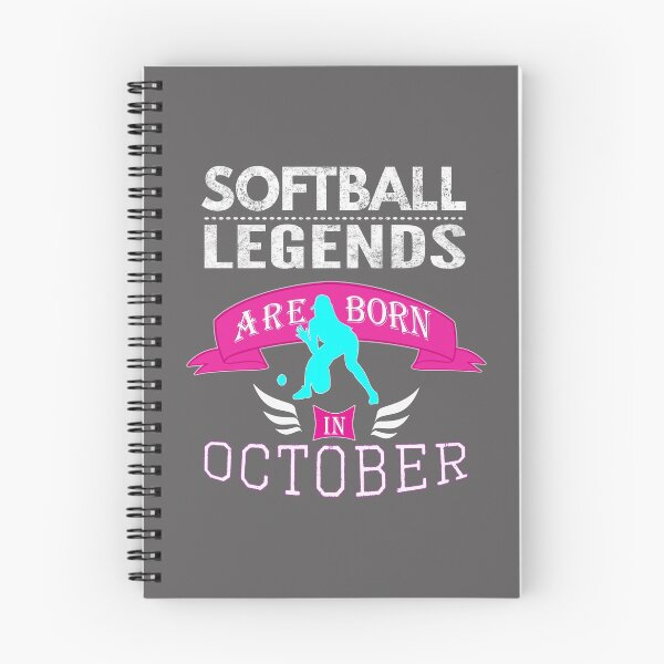 Item preview, Softball legends are born in October designed and sold by LGamble12345.