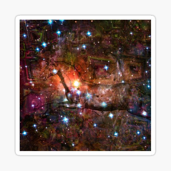 When The Stars Are Right - V838 Monocerotis in Monoceros Sticker