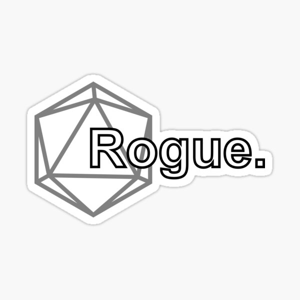 Simple D&D Rogue Class Sticker