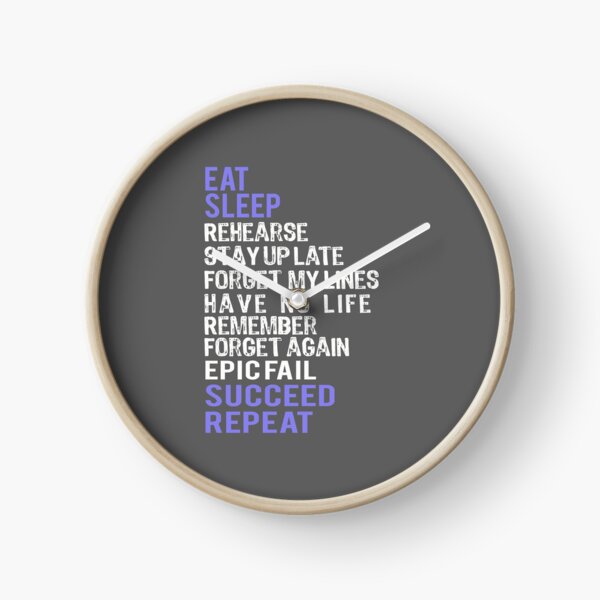 Item preview, Top Fun Theatre Eat Sleep Rehearsal Gift Design designed and sold by LGamble12345.