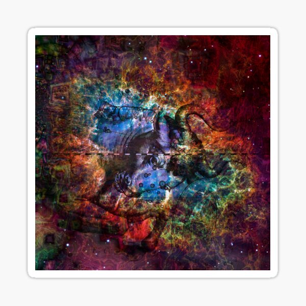 When The Stars Are Right - The Crab Nebula in Taurus Sticker