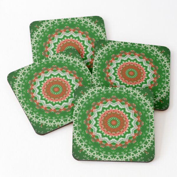 Item preview, Holiday Green Red Mandala designed and sold by Sheila Wenzel Ganny.