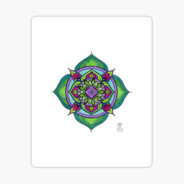 Enter the Void Mandala Sticker