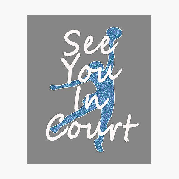 Lámina fotográfica «Regalo de voleibol Funny Girls Te veré en el