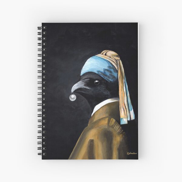 Item preview, Crow With the Pearl Earring designed and sold by WILD CROW STUDIO.