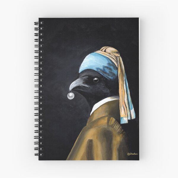 Item preview, Crow With the Pearl Earring designed and sold by WILD CROW STUDIO.