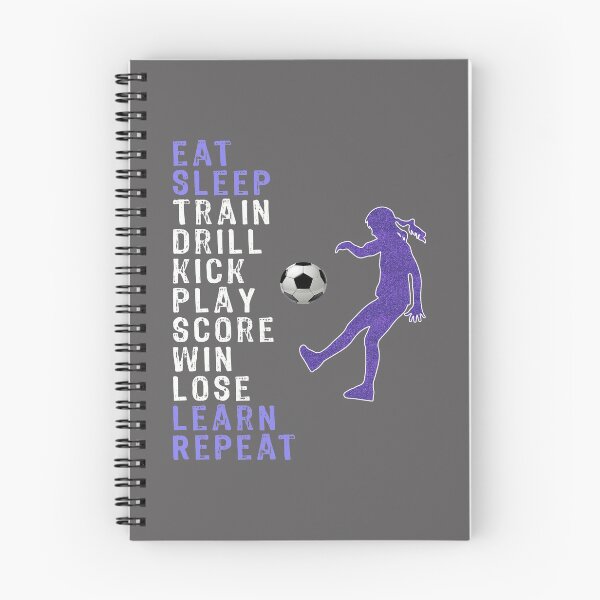 Item preview, Funny Girls Soccer & Football Gift Design Eat Sleep Soccer Repeat designed and sold by LGamble12345.