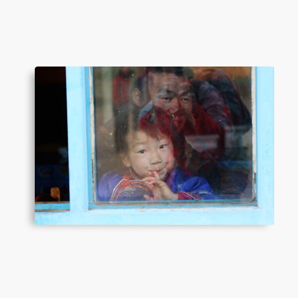Girl in a Window Canvas Print