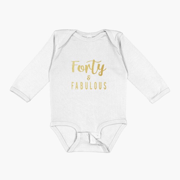 Item preview, Cute Forty & Fabulous Gift for 40th Birthday for Women on gold designed and sold by LGamble12345.