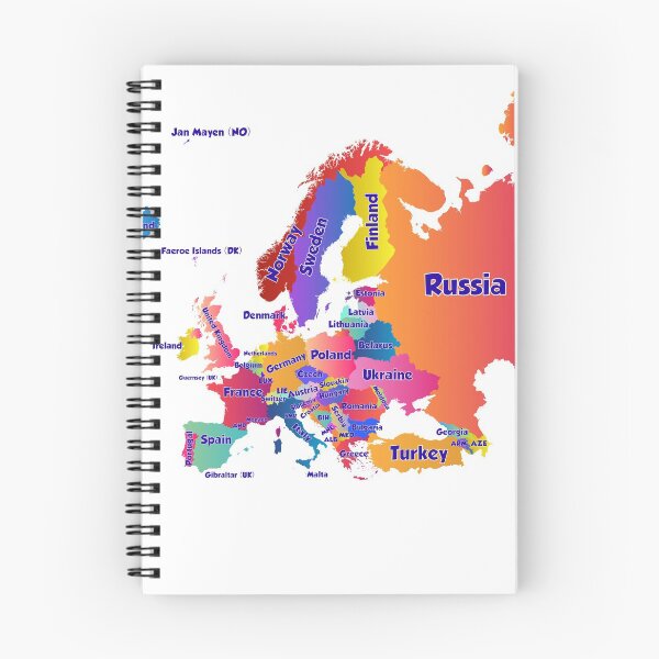 Item preview, Political map of Europe  borders and country names designed and sold by mashmosh.