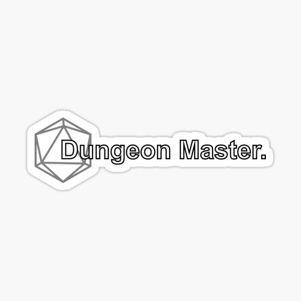 Simple D&D Dungeon Master Sticker