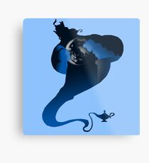 The Genie and the Moon Metal Print