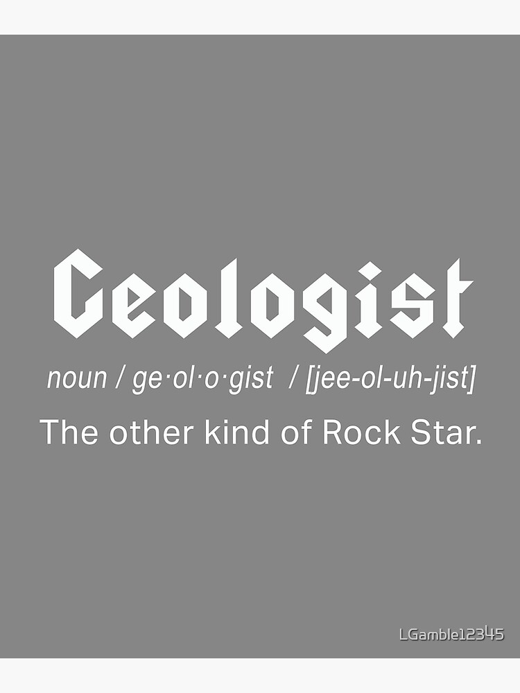 Funny Geologist Definition On Acdc Font Greeting Card By Lgamble12345 Redbubble