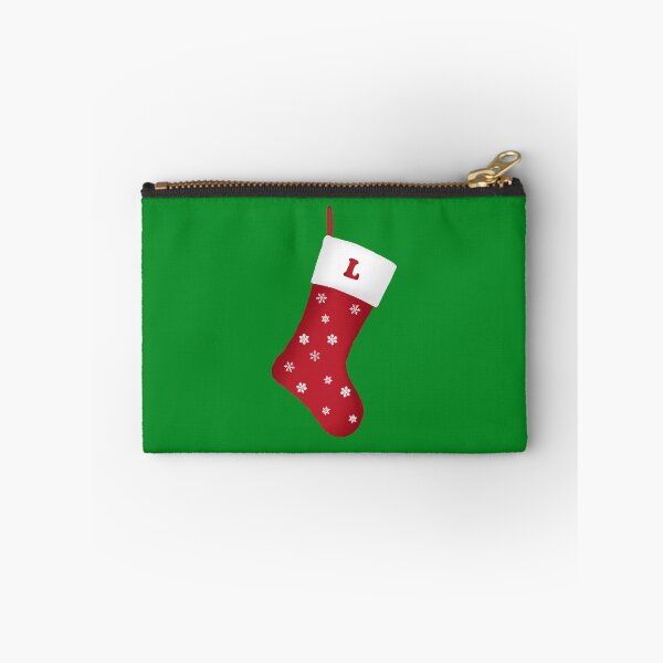 Item preview, Letter L Festive Christmas Stocking design designed and sold by GetItGiftIt.
