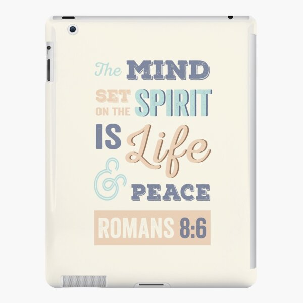 Happy, Bright, Colourful, Modern Typographic Bible Verse. iPad Snap Case