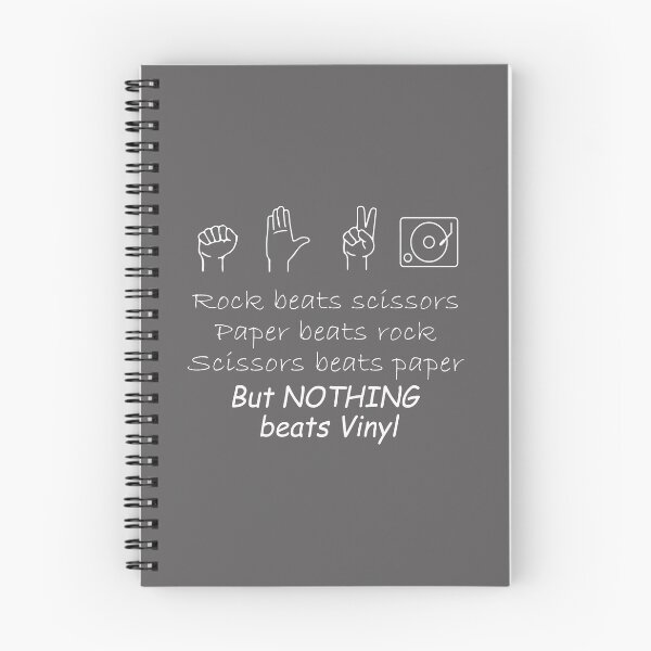 Item preview, pock paper scissors Nothing beats vinyl designed and sold by LGamble12345.