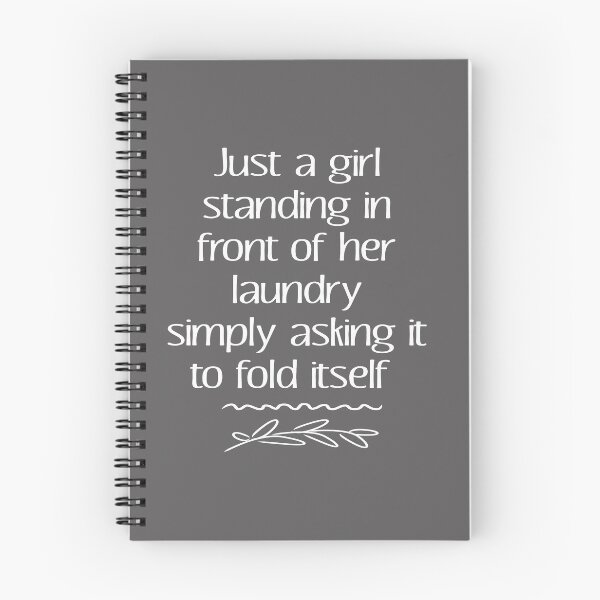 Item preview, Funny Just a girl looking at laundry sarcastic gift designed and sold by LGamble12345.
