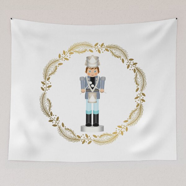 Item preview, The Nutcracker Christmas Special - Drummer Boy in Golden Christmas Wreath designed and sold by talgursmusthave.