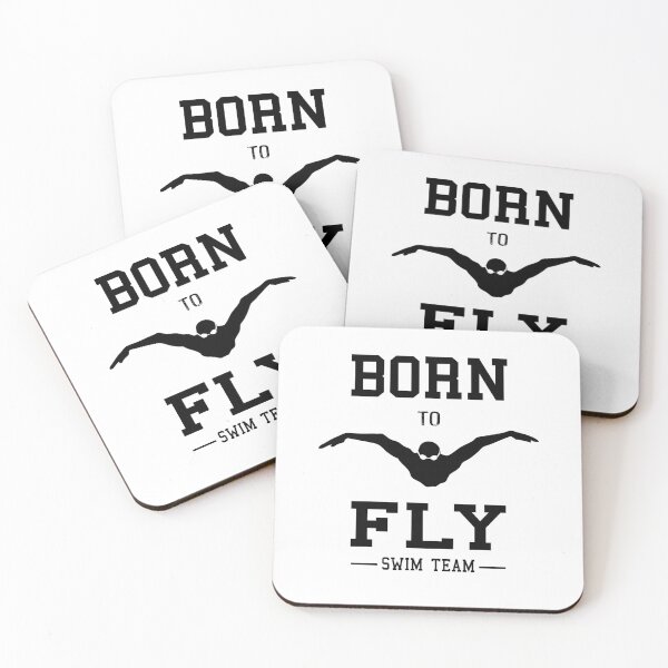 Item preview, Swimmer Born To Fly Swim Team by Butterfly Swimming Fan Gifts designed and sold by oberdoofus.
