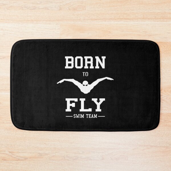 Item preview, Swimmer Born To Fly Swim Team by Butterfly Swimming Fan Gifts designed and sold by oberdoofus.