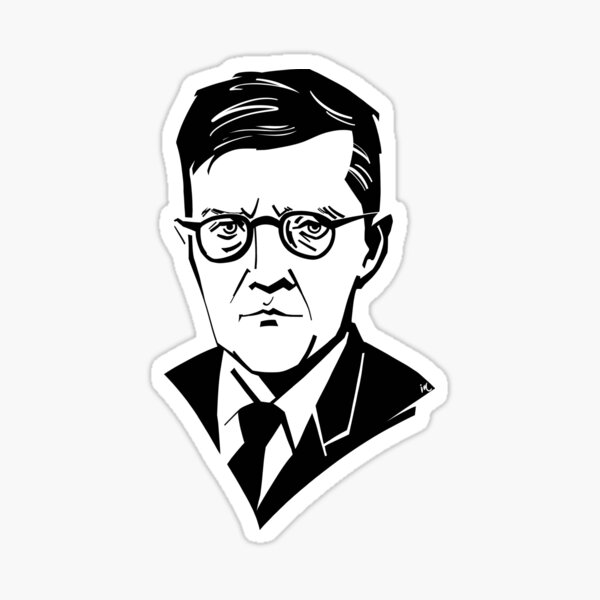 Vista previa del artículo con la obra «Shostakovich», diseñado y vendido por Irina Ivanova.