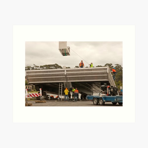 Lakes Barge 3: A busy scene on the lake Art Print