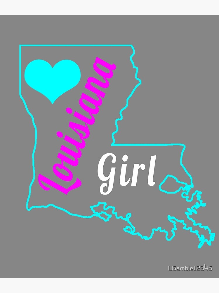  Louisiana Girl Tshirt I Love Louisiana State Home Tee