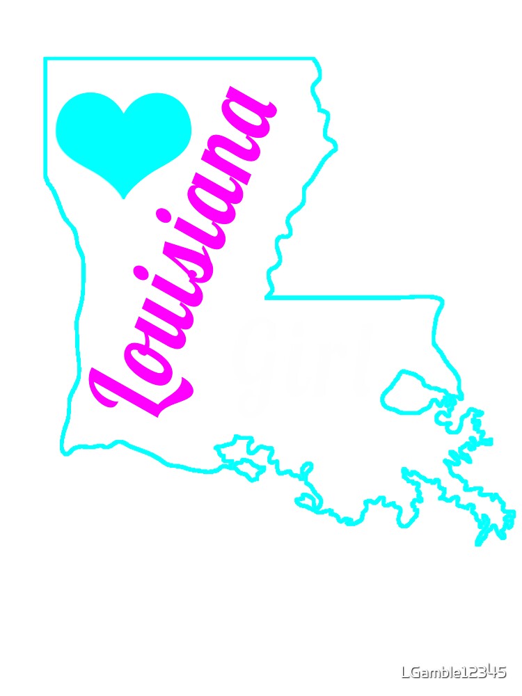 Cute Louisiana Girl for state lover | Kids T-Shirt