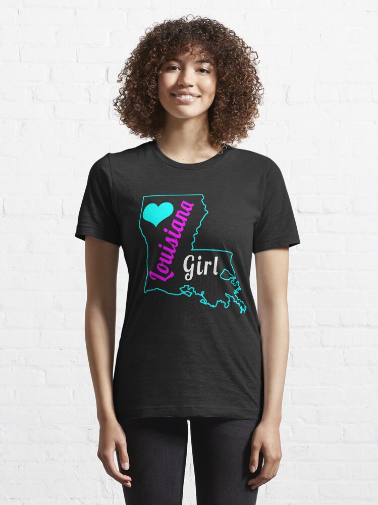 Cute Louisiana Girl for state lover Essential T-Shirt for Sale by  LGamble12345