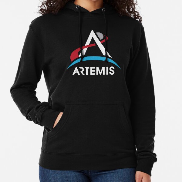 NASA Artemis Program Logo Mars 2024 Space Astronaut Lightweight Hoodie