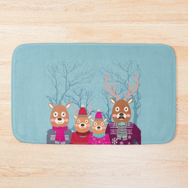 Artikelvorschau, Nette Rotwild-Familie in den Winter-frohen Weihnachten entworfen und verkauft von overstyle.