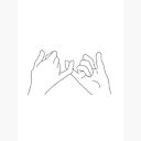 Aesthetic Holding Hands Greeting Card By Ellmoswrld Redbubble