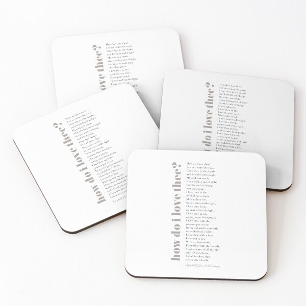Item preview, How Do I Love Thee? (Sonnet 43) Elizabeth Barrett Browning designed and sold by TypographyTales.