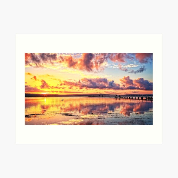 Sunset colours. Art Print
