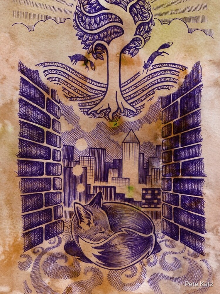 Fox Cub Dream by inkyPete