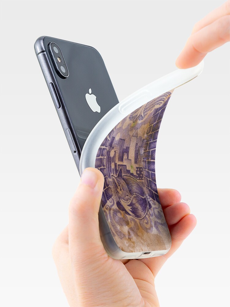 Alternate view of Fox Cub Dream iPhone Case