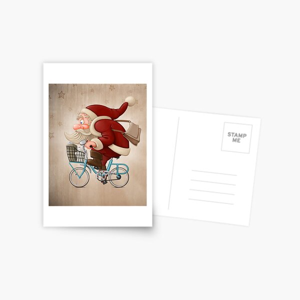 Item preview, Santa Claus rides a bicycle designed and sold by jordygraph.