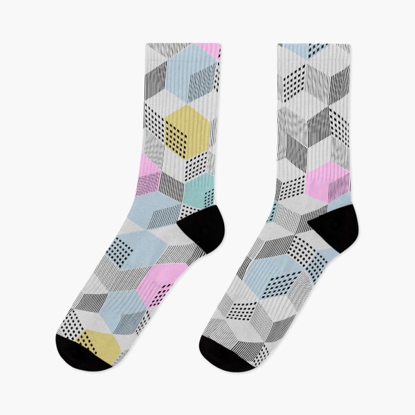 Item preview, Stylish geometric ornament from cubic from lines and color filling designed and sold by Nata-V.