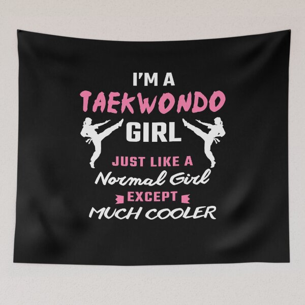 Artikelvorschau, Taekwondo Girl Funny Taekwondo Gift Ideas Kick Taekwondo Gifts  entworfen und verkauft von modernmerch.