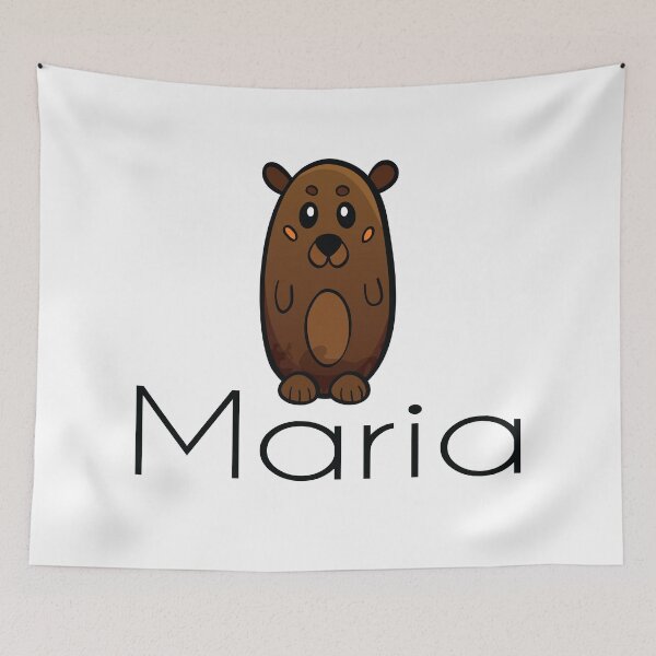 Item preview, Maria Cute Bear Mi nombre es Maria. designed and sold by ProjectX23.