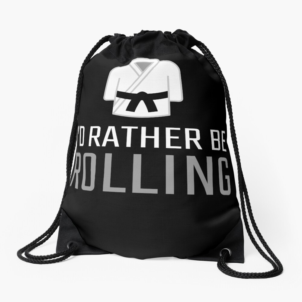 Rolling Brazilian Jiu Jitsu Gifts for Jiu Jitsu BJJ Gifts Drawstring Bag
