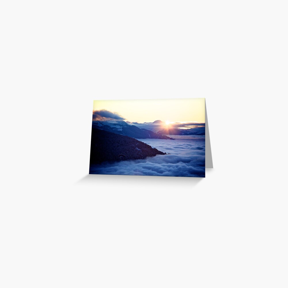 Sunset Inversion Greeting Card
